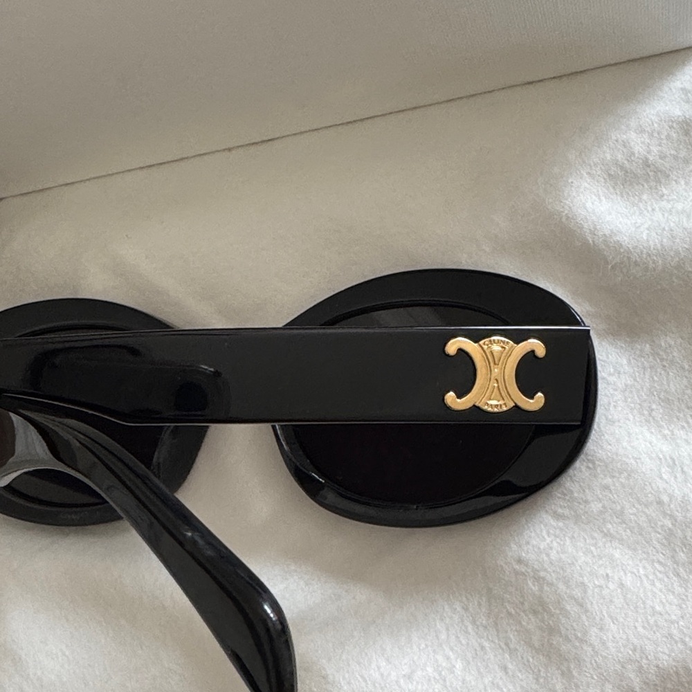 Celine Black Sunglasses with Brown Case - Picture 2 of 4